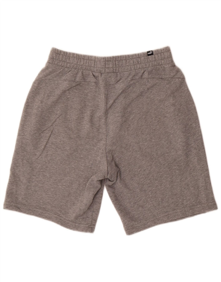 Puma Herren-Sportshorts aus mittelgrauer Baumwolle