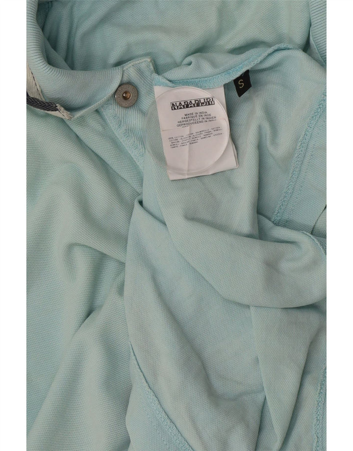 Napapijri Herren-Poloshirt, klein, blaue Baumwolle