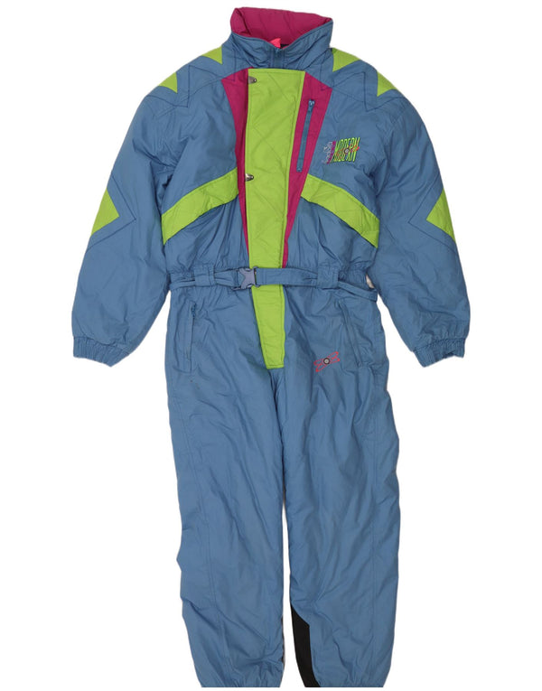 Diadora Herren-Skioverall mit Grafik, XL, blaues Farbblock-Polyester