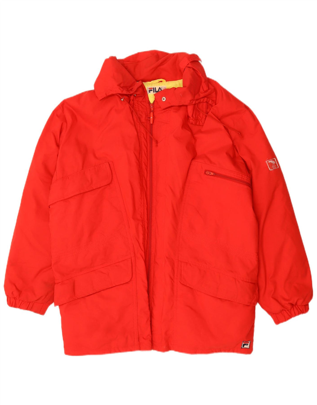 Fila Herren Loose Fit Wattierte Jacke IT 48 Mittelrot