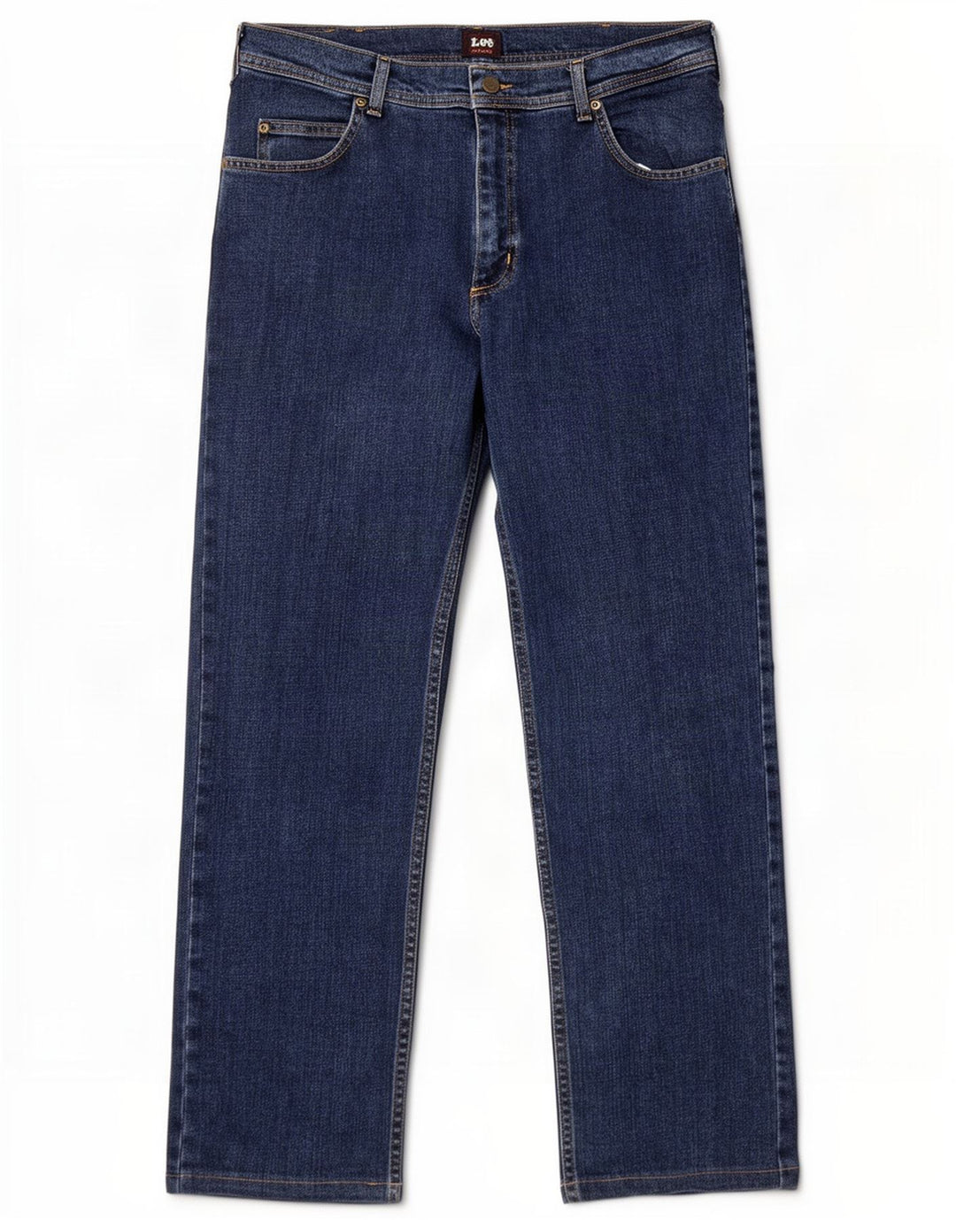 Lee Herren Brooklyn Straight Jeans W34 L30 Marineblaue Baumwolle