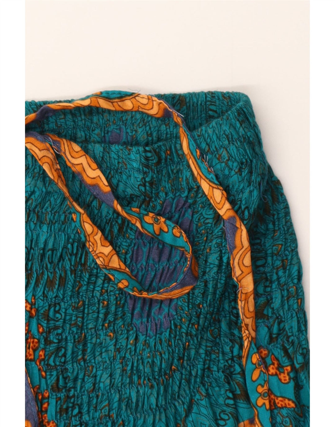 Vintage Damen Haremshose W24 L24 Blau Paisley