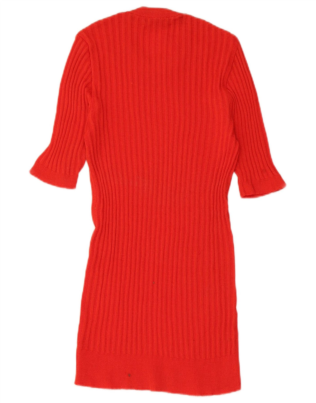 VINTAGE Damen Strickbluse Top UK 8 Small Rot