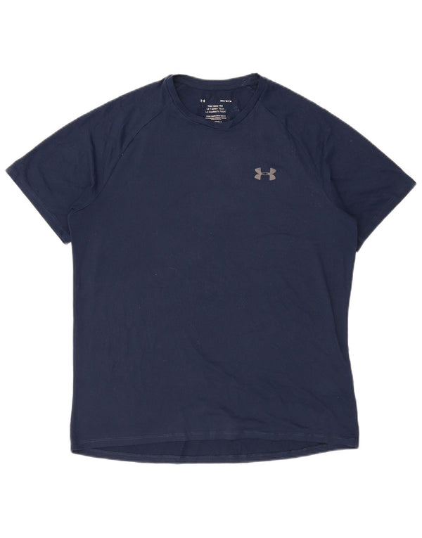 UNDER ARMOUR Herren T-Shirt Top Medium Marineblau Polyester