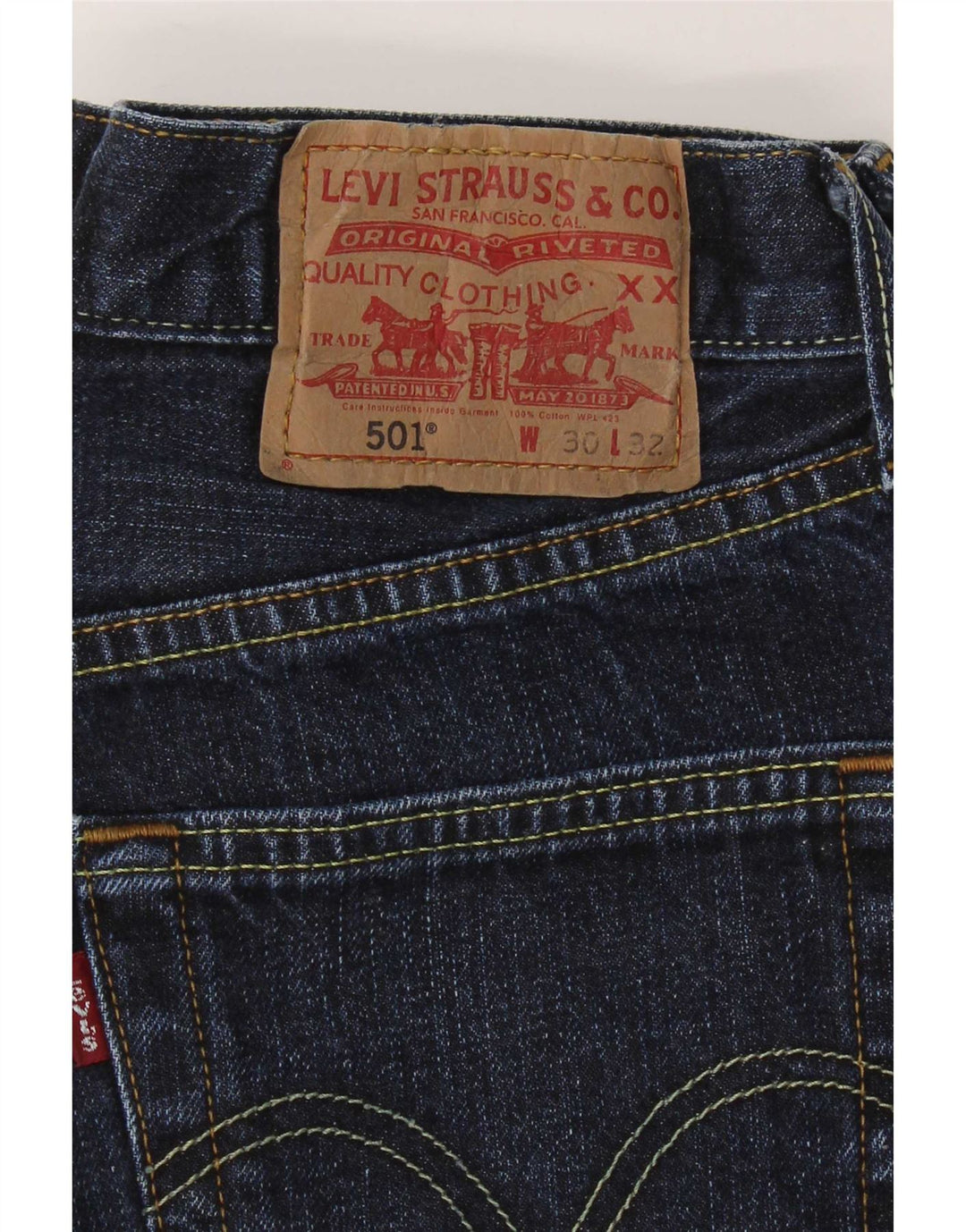 Levi's Herren 501 Straight Jeans W30 L32 Marineblau