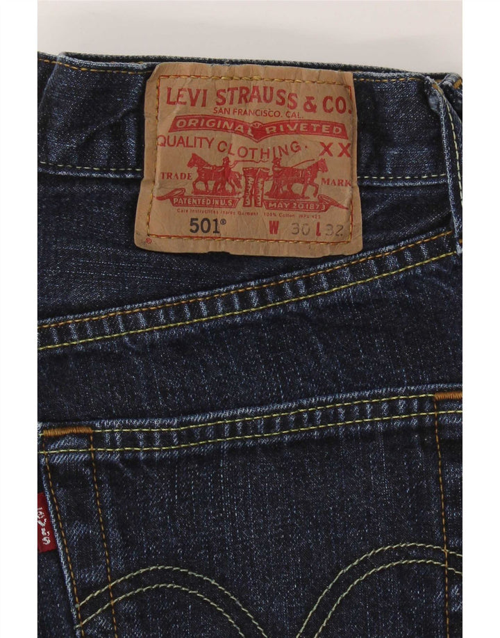 Levi's Herren 501 Straight Jeans W30 L32 Marineblau