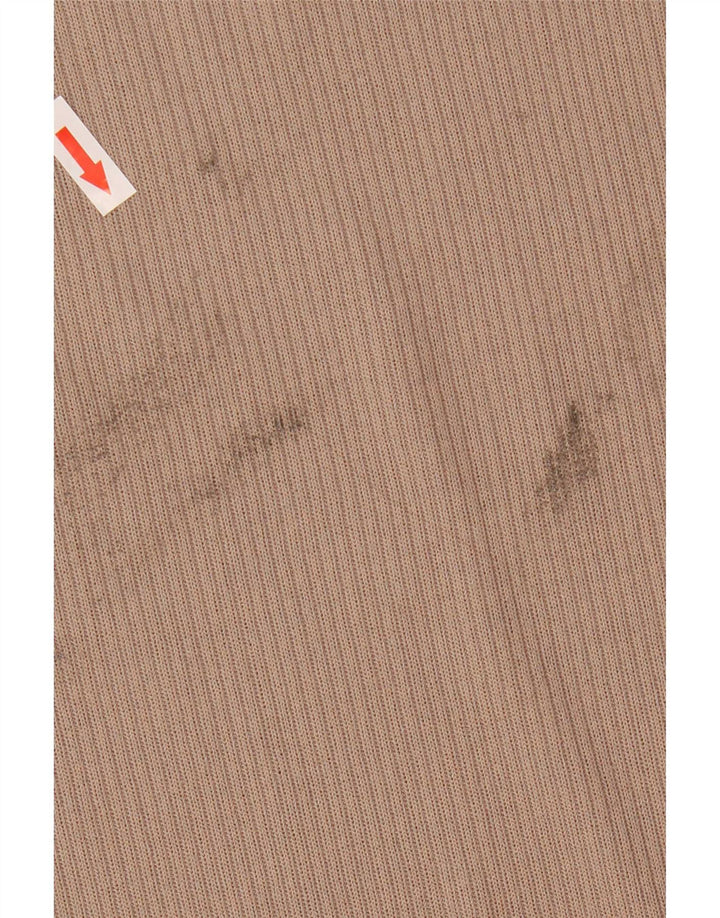 Marks & Spencer Damen Top Langarm UK 14 Medium Beige Polyester