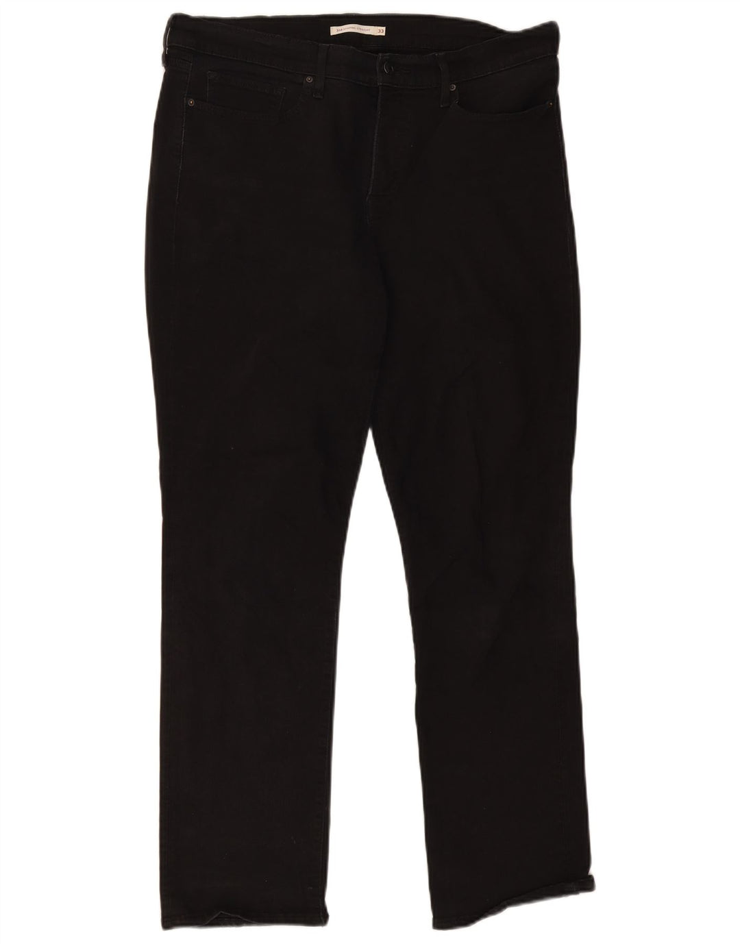LEVI'S Damen 314 Shaping Straight Jeans W33 L30 Schwarz