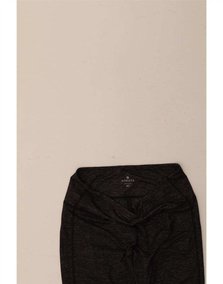 ATHLETA Womens Crop Leggings UK 14 Medium Grey Nylon Vintage Athleta and Second-Hand Athleta from Messina Hembry 