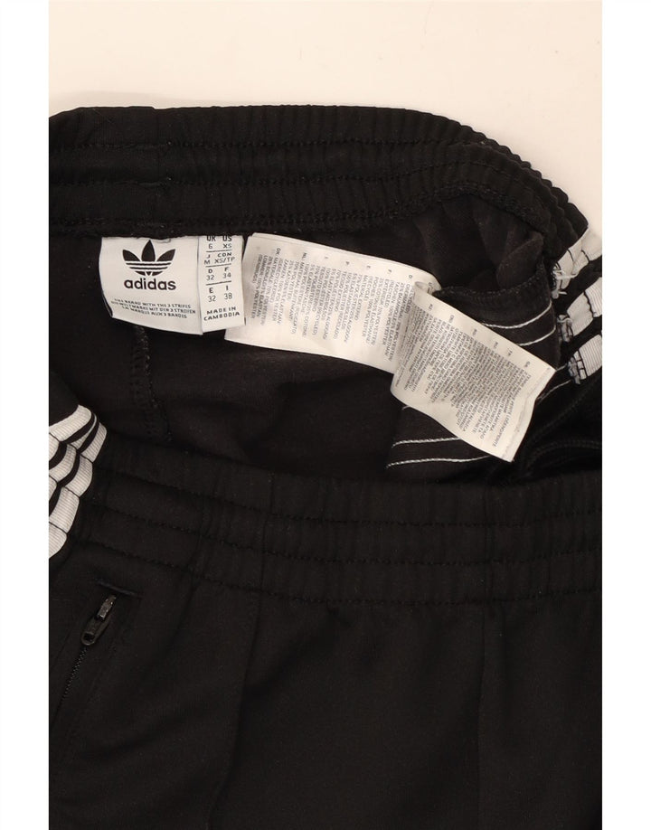 ADIDAS Damen Trainingshose UK 6 XS Schwarz Polyester