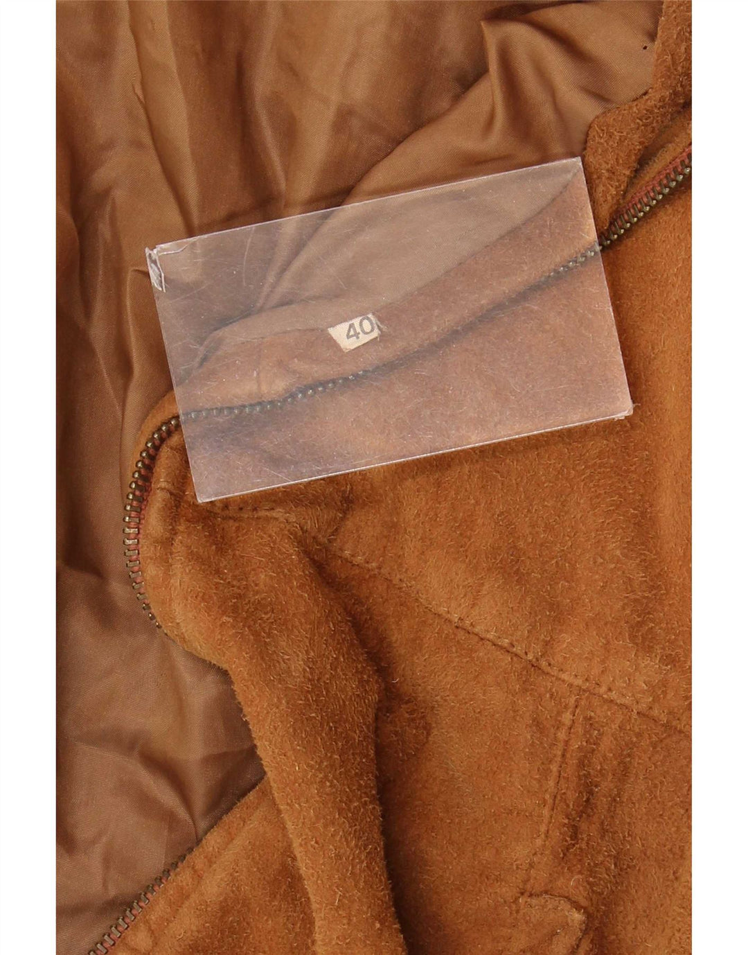 Vintage Damen Bomber Wildlederjacke IT 40 Small Brown