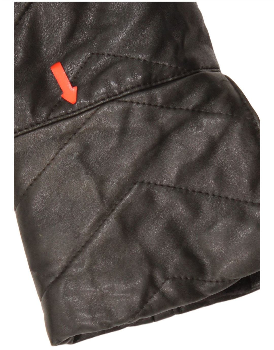 Vintage Damen Ledermantel UK 14 Mittelschwarzes Leder