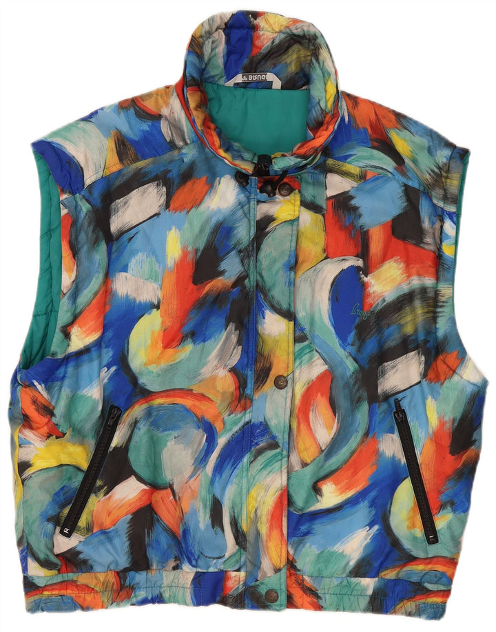 Brugi Damen-Weste mit abstraktem Muster, UK 18, XL, mehrfarbig