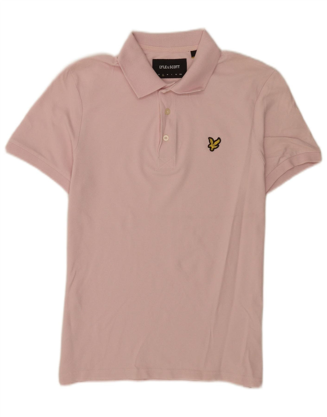 Lyle & Scott Herren-Poloshirt, klein, rosa, Baumwolle