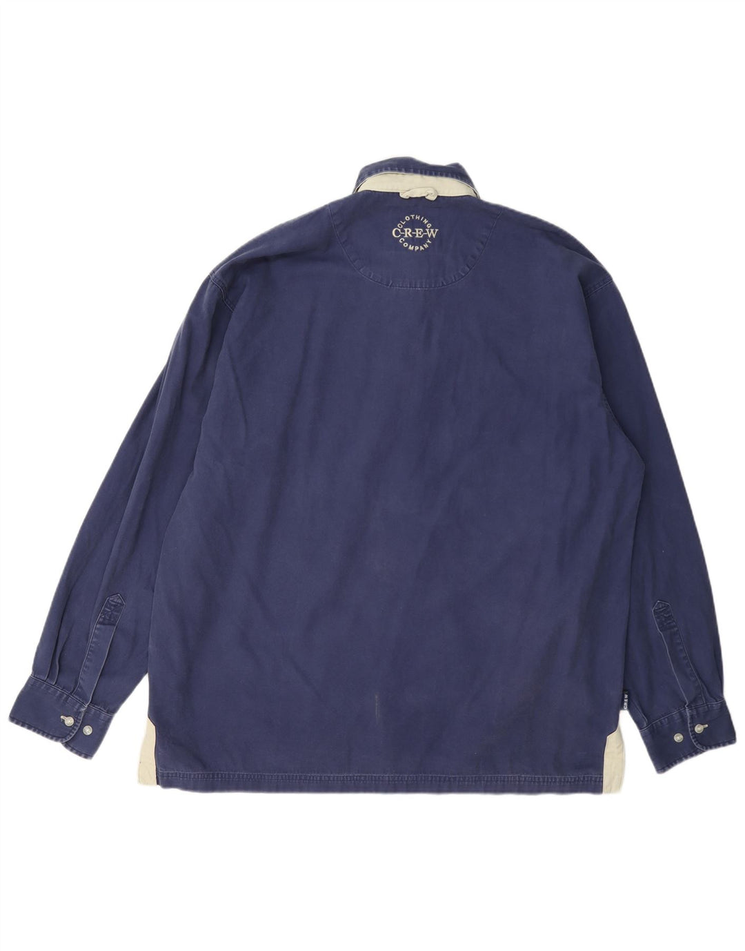 Crew Clothing Herren-Pullover-Hemd, groß, marineblau, Baumwolle