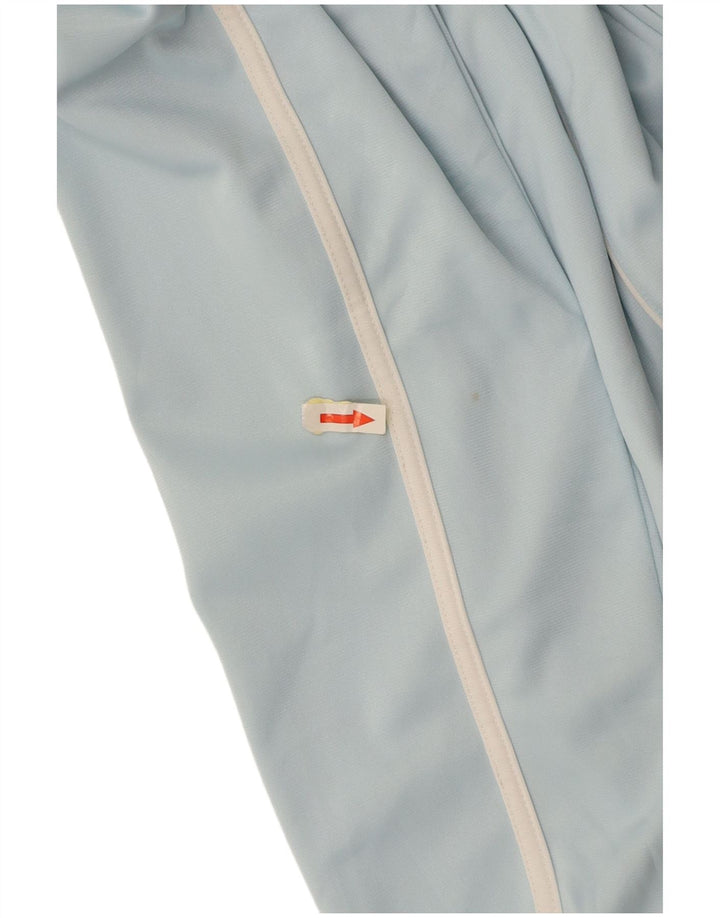 ASICS Herren-Trainingsanzug-Top-Jacke aus mittelblauem Polyester