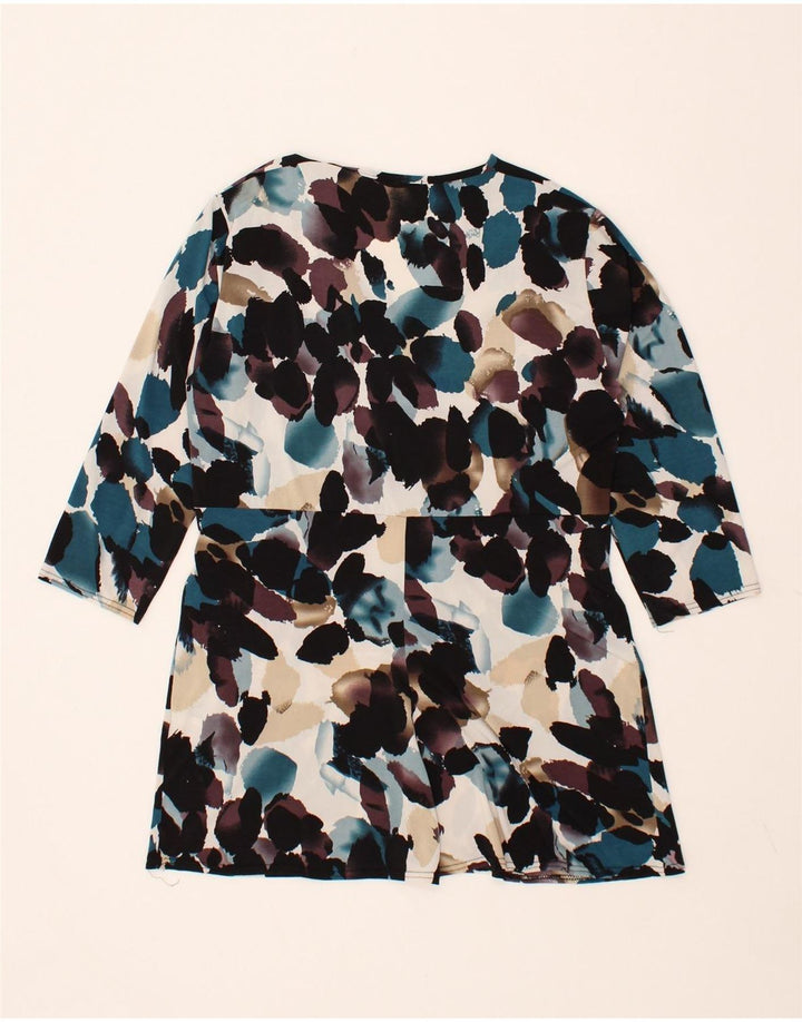 BLARNEY Womens Abstract Pattern A-Line Dress UK 14 Large Multicoloured Vintage Blarney and Second-Hand Blarney from Messina Hembry 