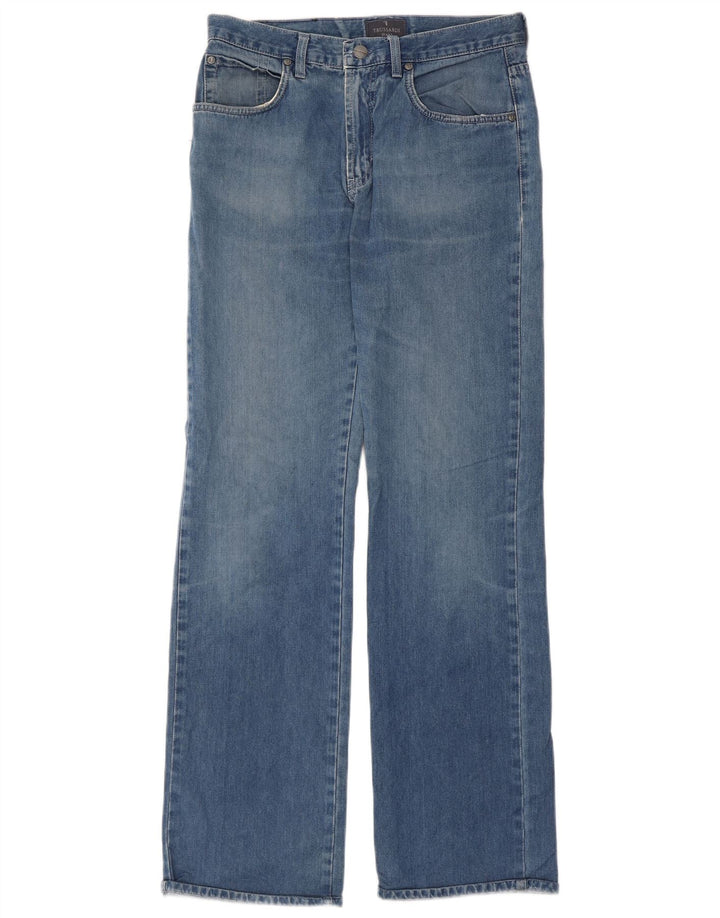 Trussardi Herren Bootcut Jeans W31 L32 Blaue Baumwolle