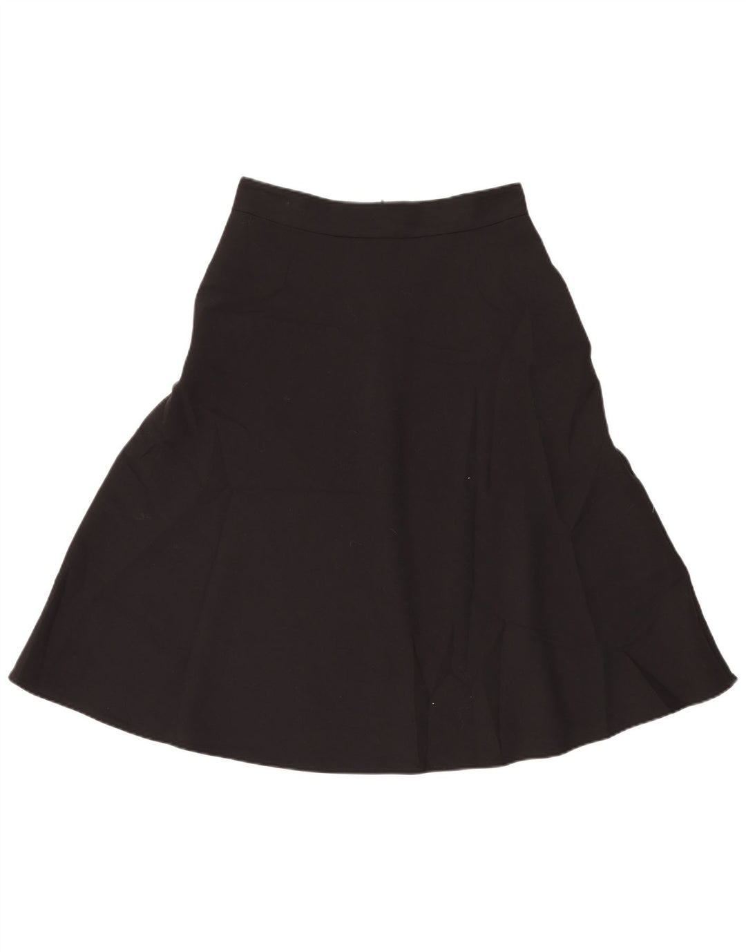 Marks & Spencer Damen A-Linien-Rock UK 12 Medium W30 Schwarz Polyester