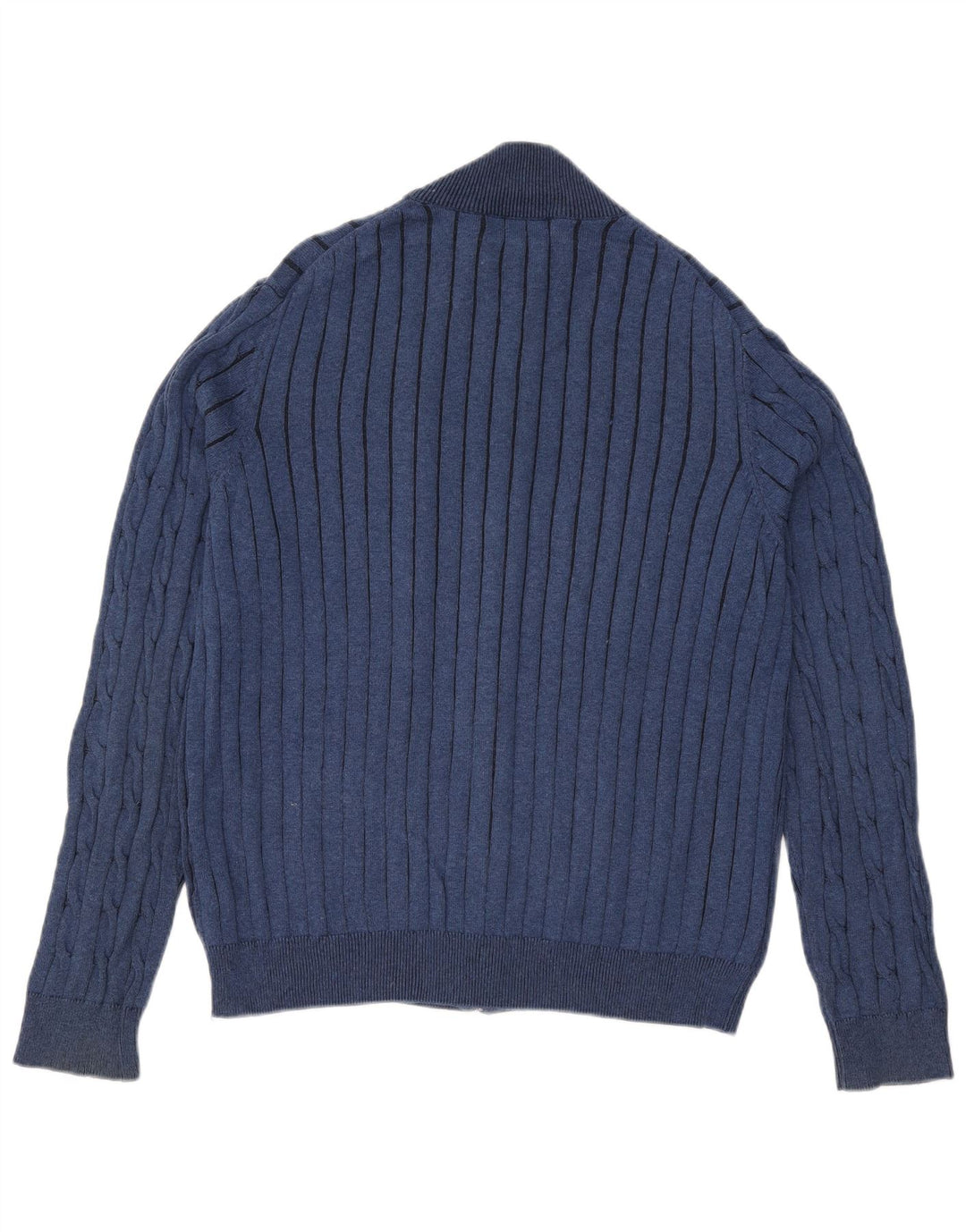 Marks & Spencer Herren-Cardigan, blau, Harbor, groß, aus blauer Baumwolle
