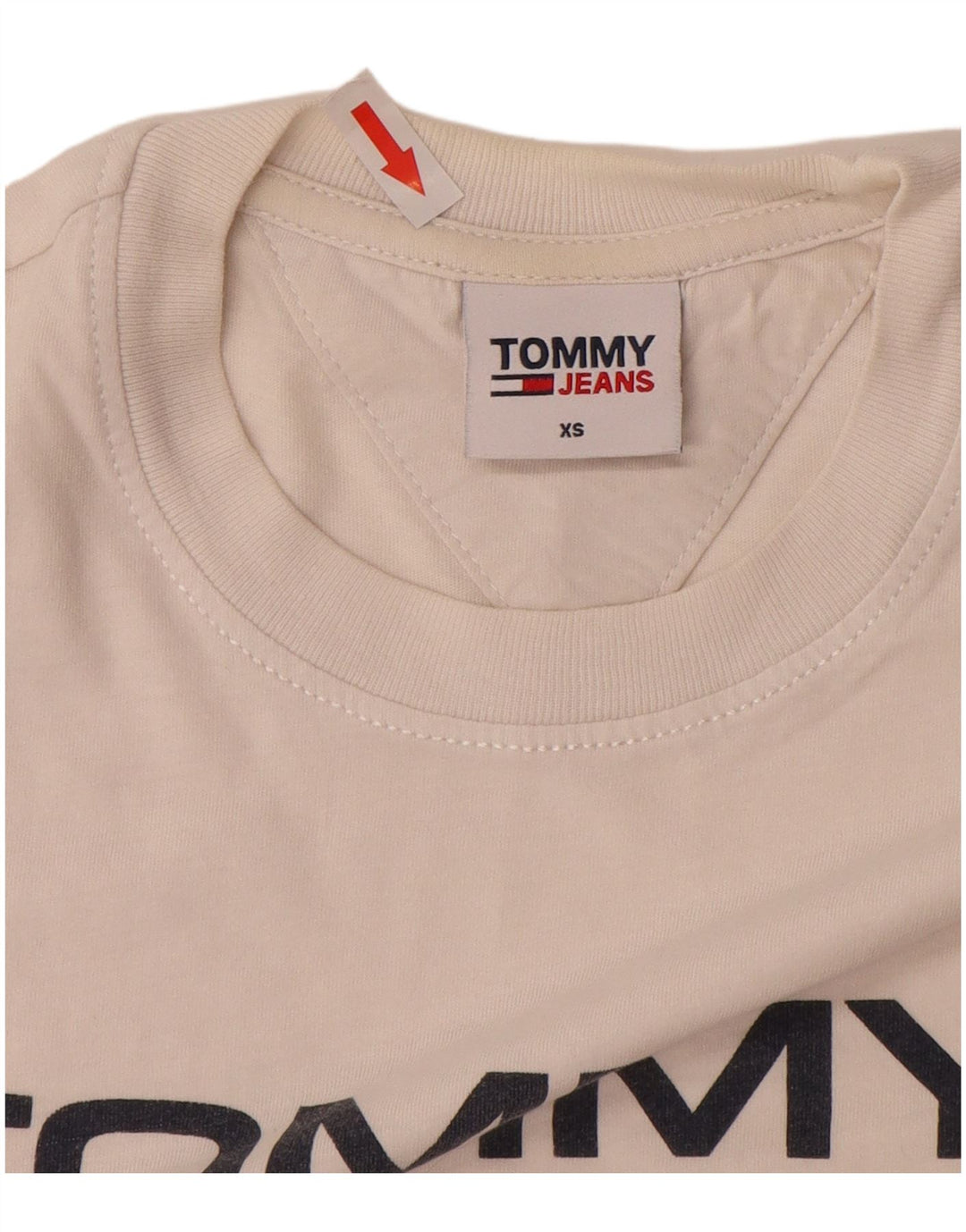 Tommy Hilfiger Herren T-Shirt mit Grafik, XS, Weiß