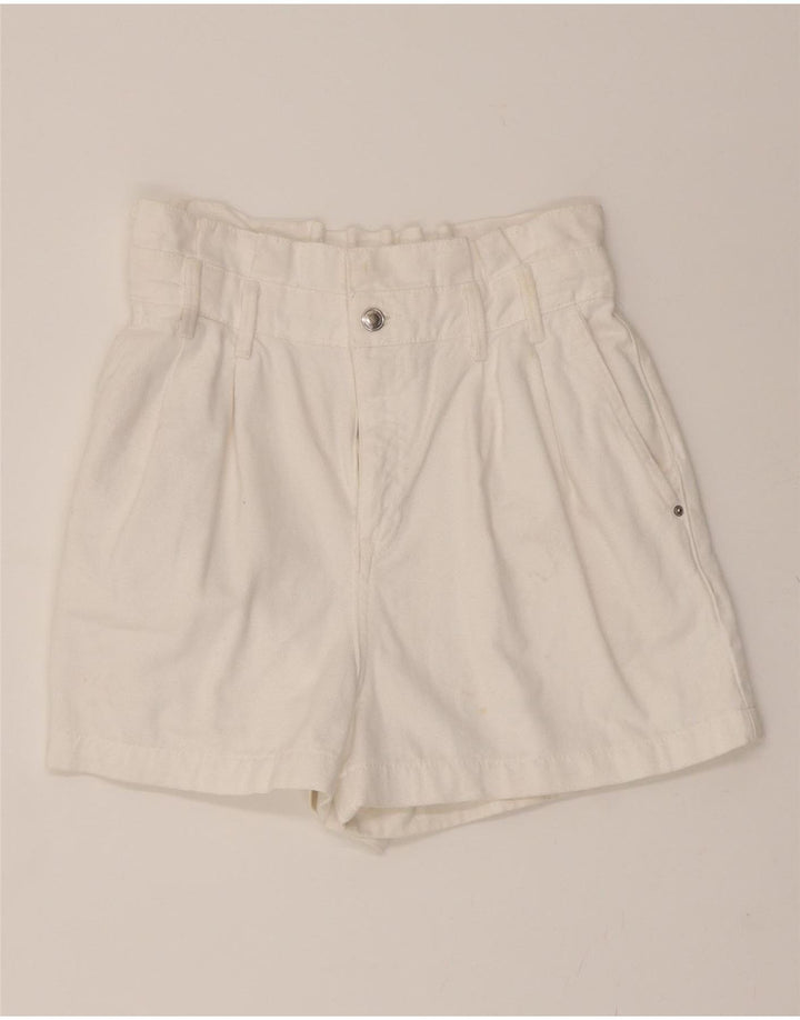 ZARA Womens Denim Shorts EU 40 Medium W32  White Vintage Zara and Second-Hand Zara from Messina Hembry 