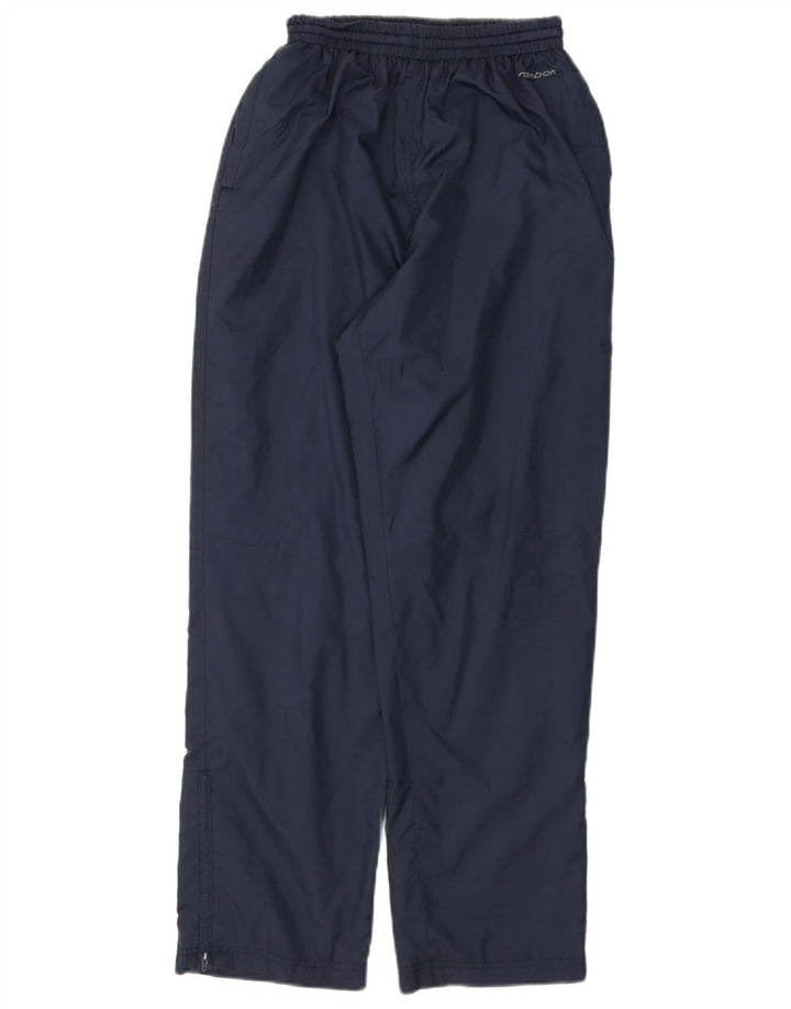 Reebok Herren-Trainingshose aus mittelblauem Nylon in Marineblau