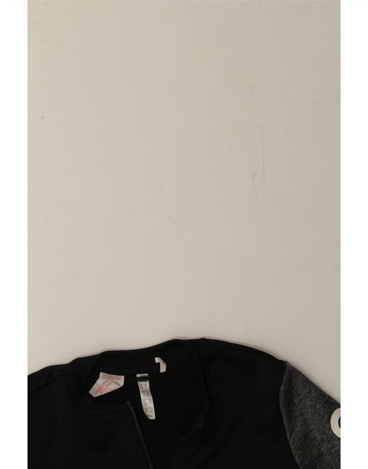 ADIDAS Boys Climalite Tracksuit Top Jacket 11-12 Years Grey Colourblock Vintage Adidas and Second-Hand Adidas from Messina Hembry 