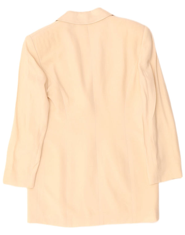 LUISA SPAGNOLI Damen 3-Knopf-Blazerjacke IT 42 Mittelbeige Acetat