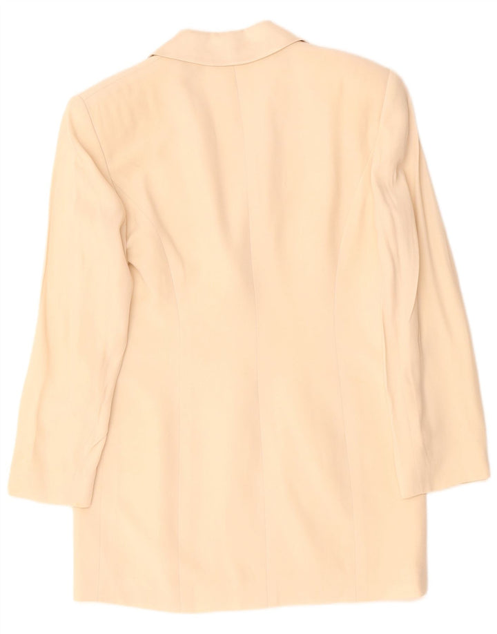LUISA SPAGNOLI Damen 3-Knopf-Blazerjacke IT 42 Mittelbeige Acetat