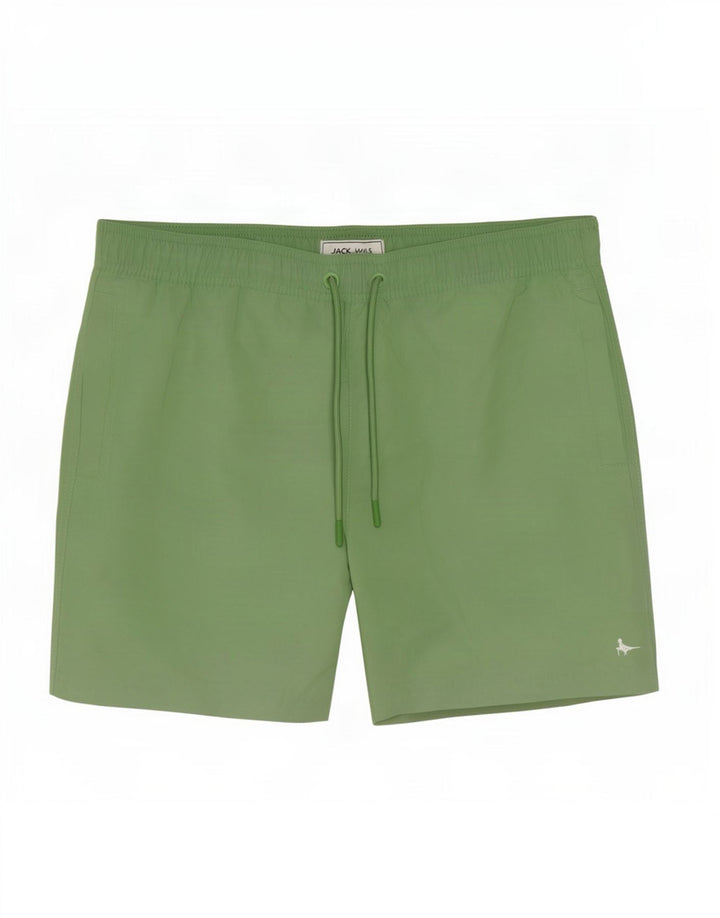 Jack Wills Herren-Badeshorts aus mittelgrünem Polyester