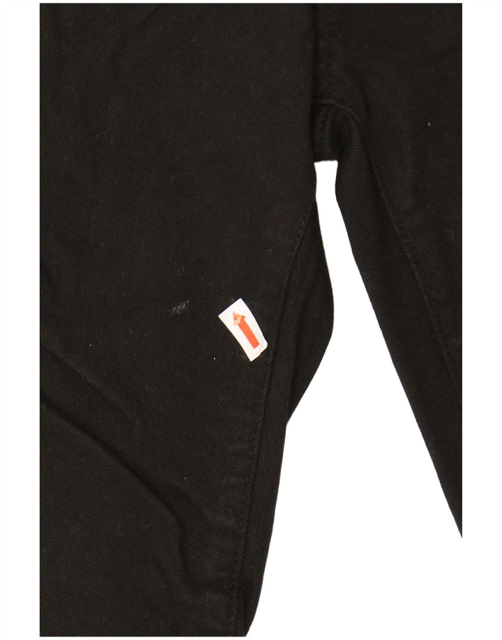 TRUSSARDI Womens Cropped Jeans Medium W30 L26 Black Cotton