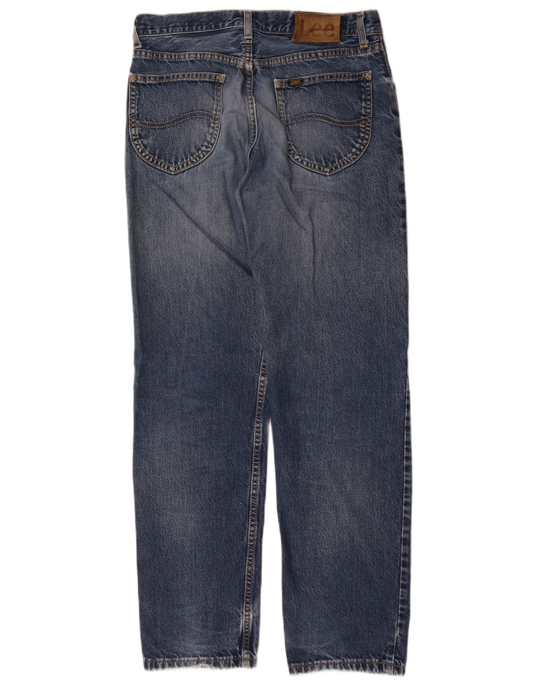 Lee Herren Straight Jeans W33 L32 Blaue Baumwolle