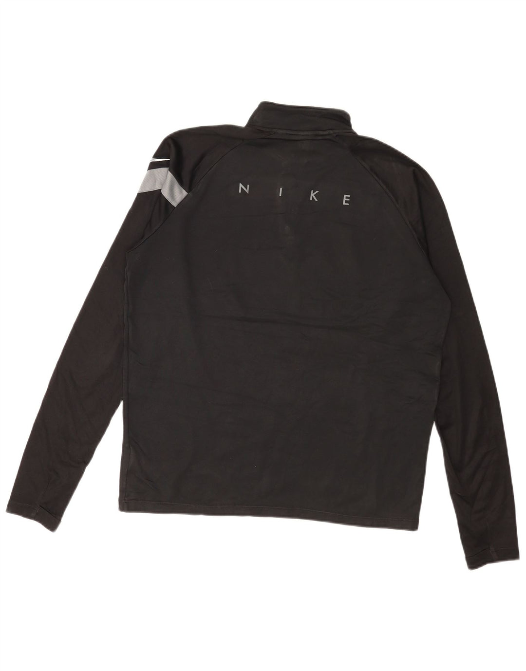 Nike Herren Dri Fit Grafik-Sweatshirt-Pullover, Mittelschwarz, Farbblock