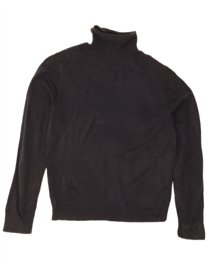 Marks & Spencer Herren Blue Harbor Rollkragenpullover Pullover Mittelschwarz