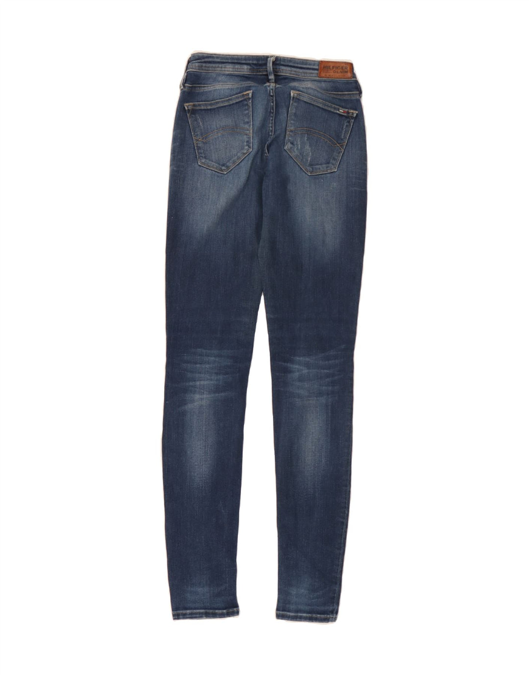 TOMMY HILFIGER Womens Distressed Skinny Jeans W27 L32 Blue Vintage Tommy Hilfiger and Second-Hand Tommy Hilfiger from Messina Hembry 