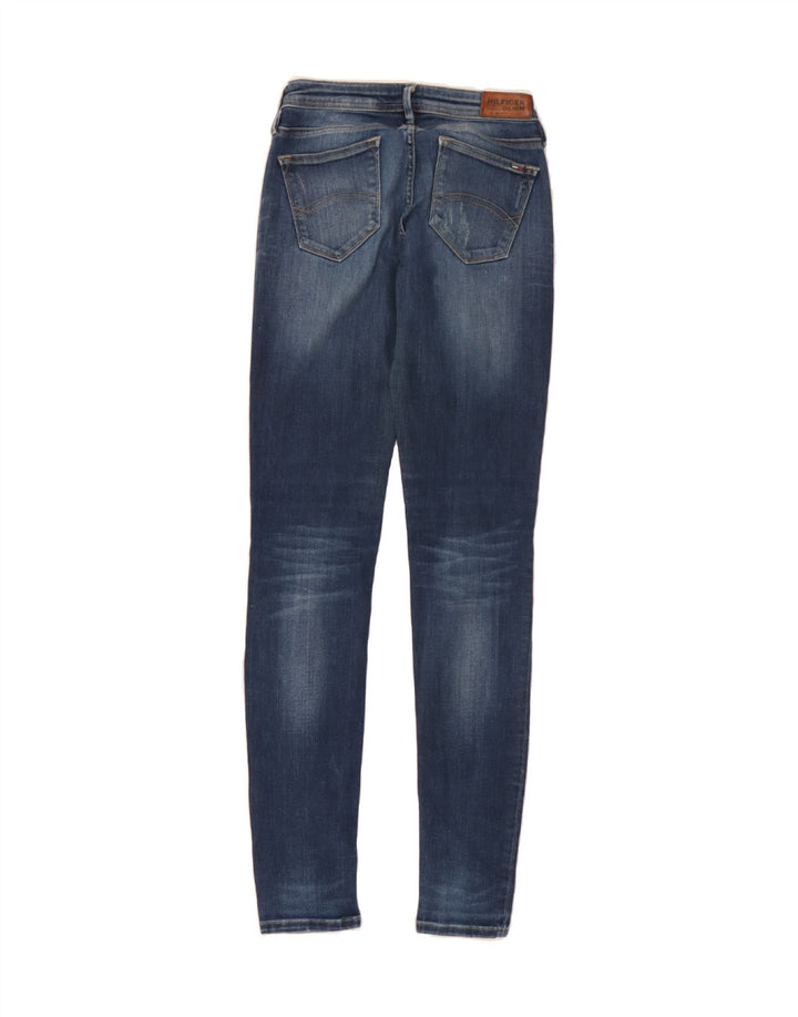 TOMMY HILFIGER Womens Distressed Skinny Jeans W27 L32 Blue Vintage Tommy Hilfiger and Second-Hand Tommy Hilfiger from Messina Hembry 