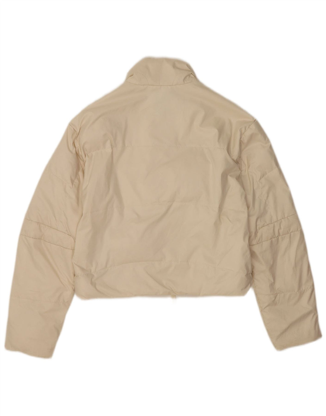 Ralph Lauren Damen Crop Wattierte Jacke UK 14 Medium Off White Polyester