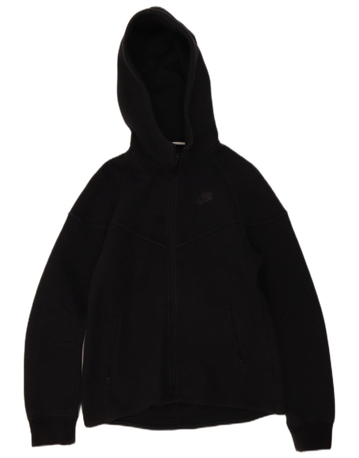 Nike Herren-Kapuzenpullover mit Reißverschluss, Größe S, schwarze Baumwolle
