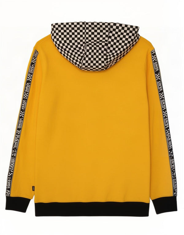 Vans Damen Graphic Hoodie Pullover UK 16 Große gelbe geometrische Baumwolle
