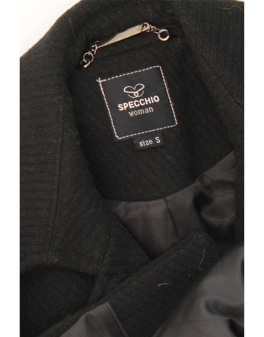 Specchio Damen Mantel UK 10 Small Schwarz