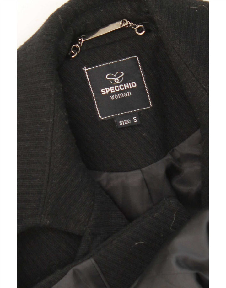 Specchio Damen Mantel UK 10 Small Schwarz