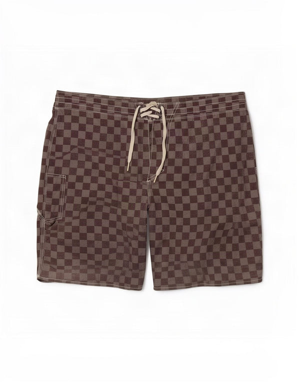 Vans Herren-Badeshorts, groß, grau, geometrisch