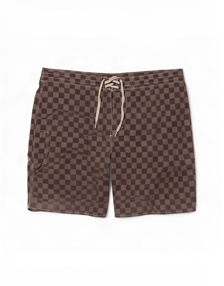 Vans Herren-Badeshorts, groß, grau, geometrisch