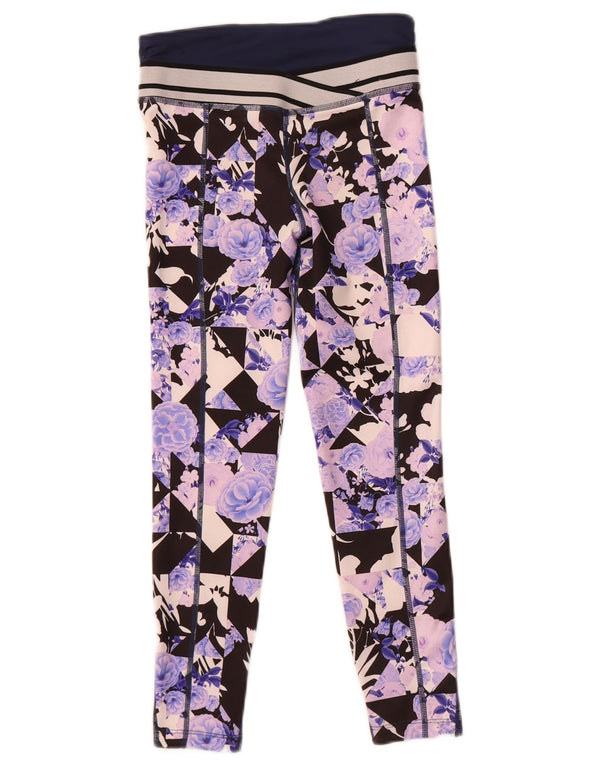 Nike Dri-Fit-Leggings für Mädchen, 8–9 Jahre, Größe S, marineblaues Blumenmuster, Polyester