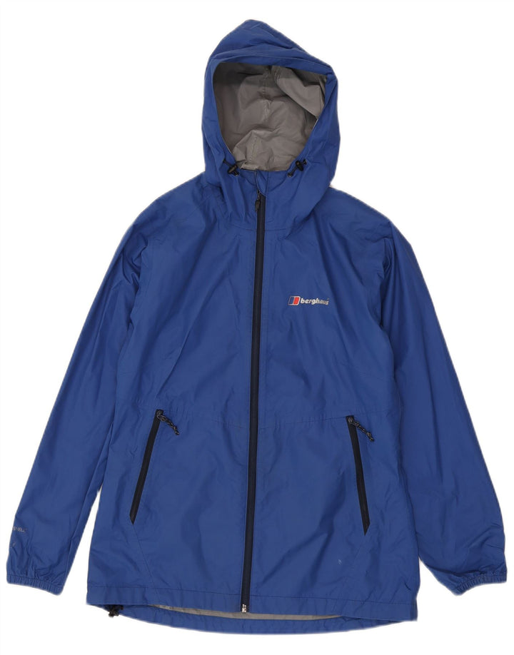 Berghaus Damen-Regenjacke mit Kapuze, Größe S, Blau, Polyamid