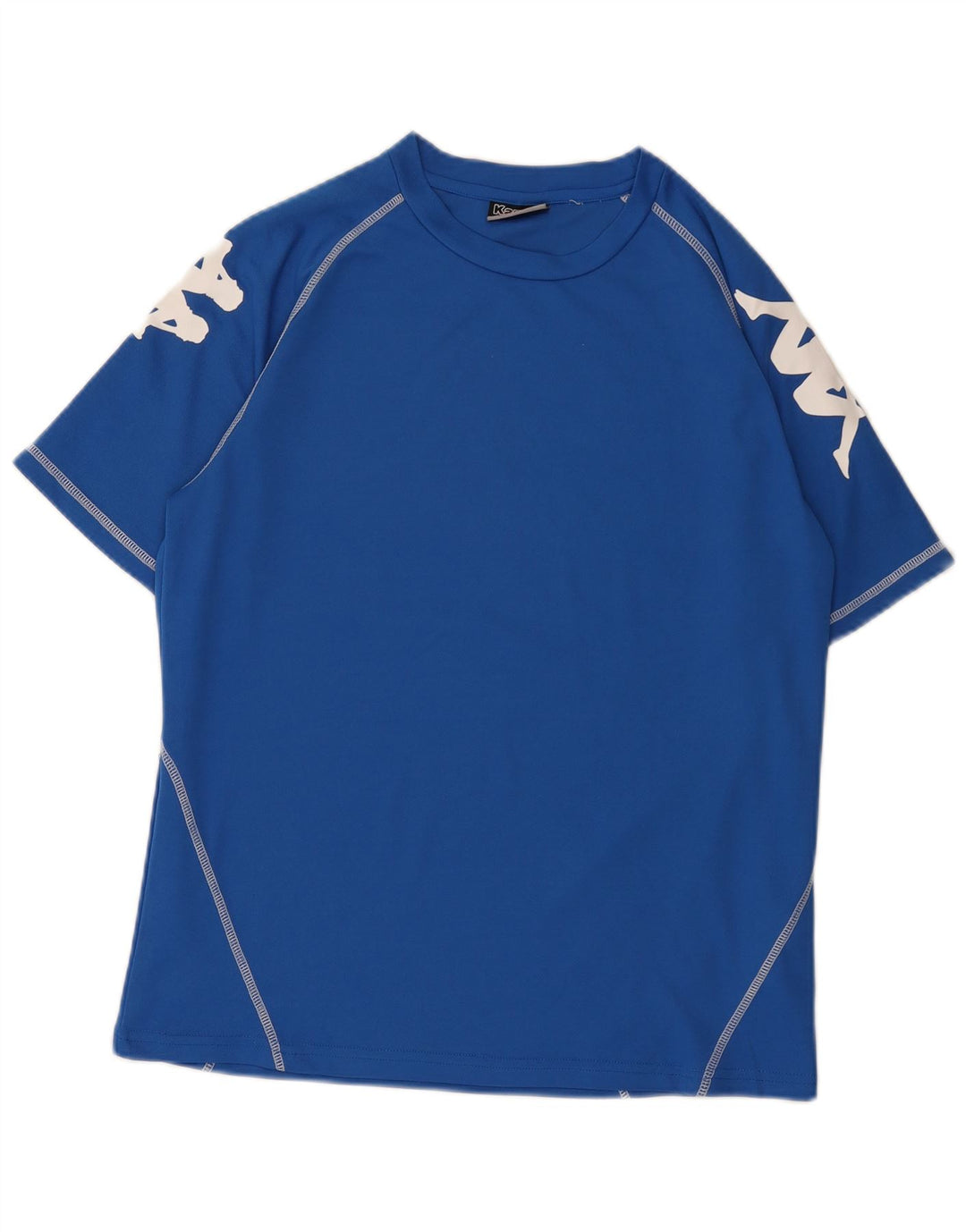 Kappa Herren-T-Shirt mit Grafik, groß, blau, Polyester