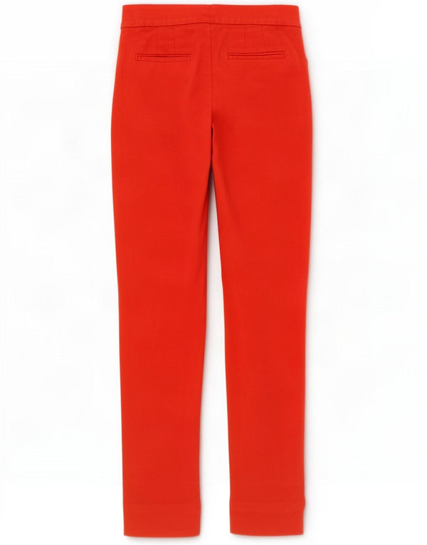 Boden Slim Chino-Hose für Damen, UK 12, Mittel W34 L30, rote Baumwolle