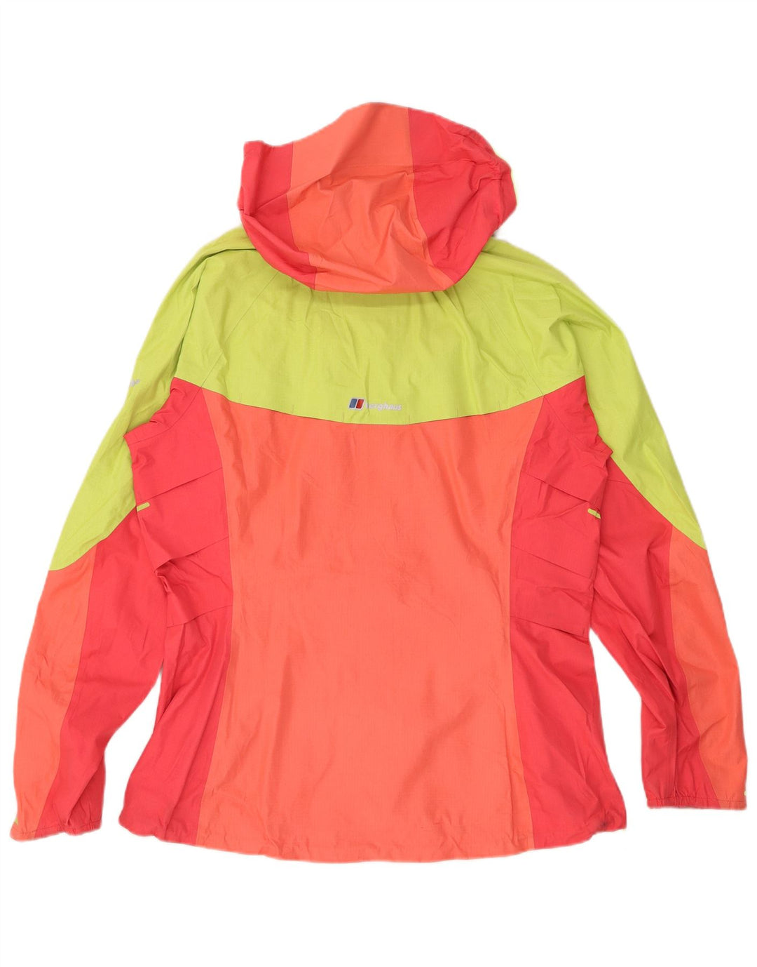 Berghaus Damen Regenjacke mit Kapuze UK 16 Large Orange Colourblock