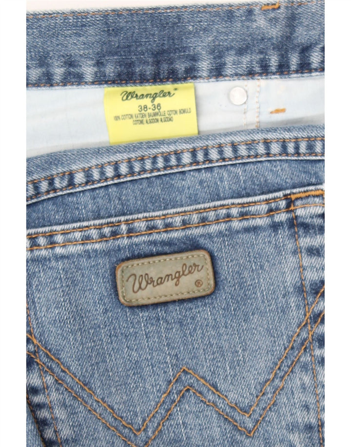 Wrangler Herren Straight Jeans W36 L32 Blue Cotton Classic